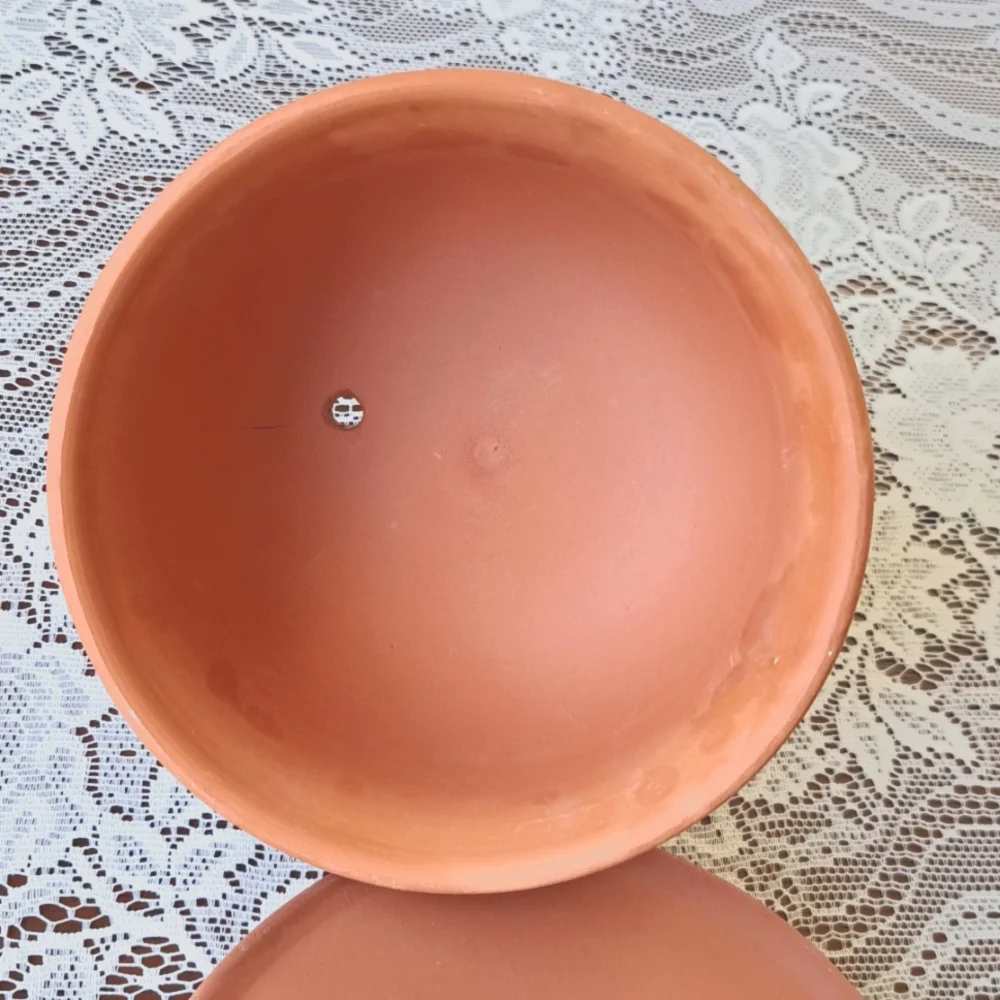 Large Terracotta Garlic Roaster Baker Norpro Bakeware Storage Gourmet Kitchen